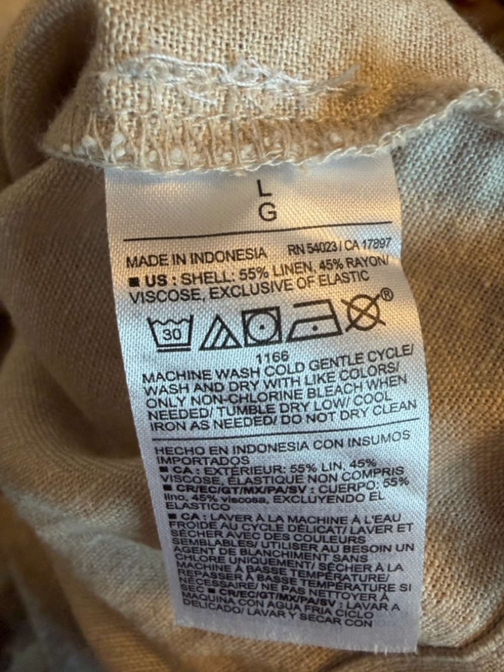 Old Navy Neutral Linen Square-Neck Midi Tank Dress - Picture 8 of 8